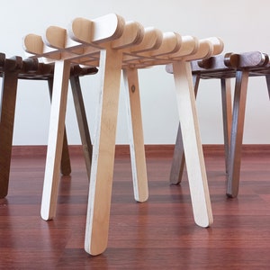 HAMAK Stool Wooden Stool MidCentury Stool CUSTOMIZABLE image 3