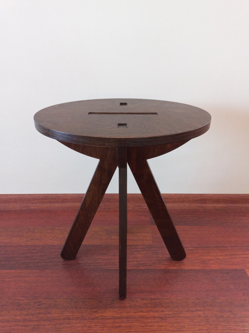 OVA Stool Decor Side Table Wooden Stool Wood Plant Sool - Etsy