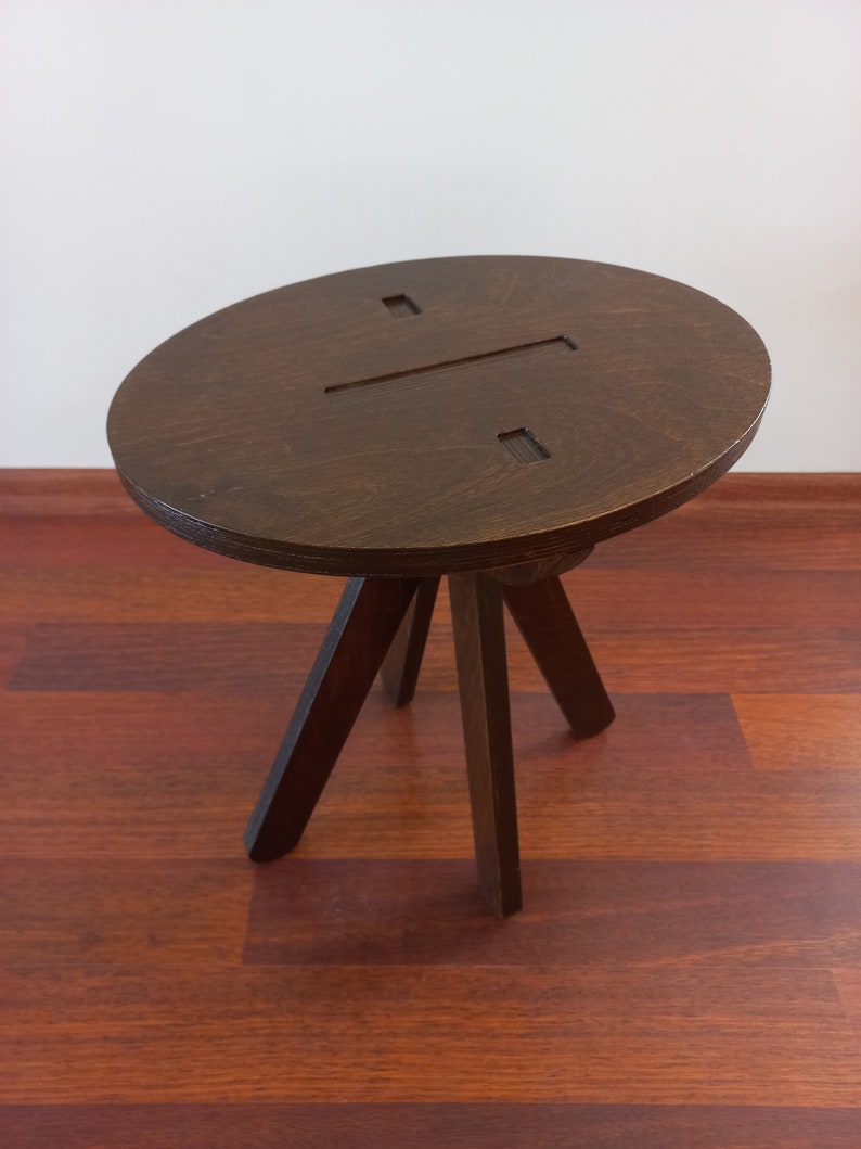 OVA Stool Decor Side Table Wooden Stool Wood Plant Sool - Etsy