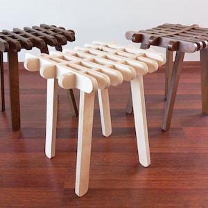 HAMAK Stool Wooden Stool MidCentury Stool CUSTOMIZABLE image 2