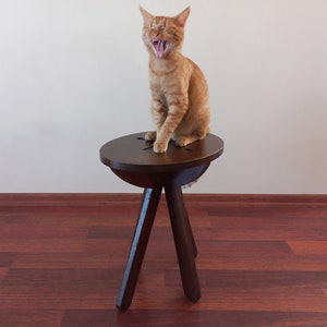 OVA Stool Decor Side Table Wooden Stool Wood Plant Sool - Etsy