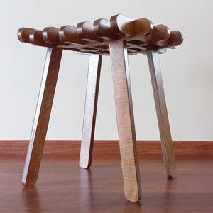 HAMAK Stool Wooden Stool MidCentury Stool CUSTOMIZABLE image 7