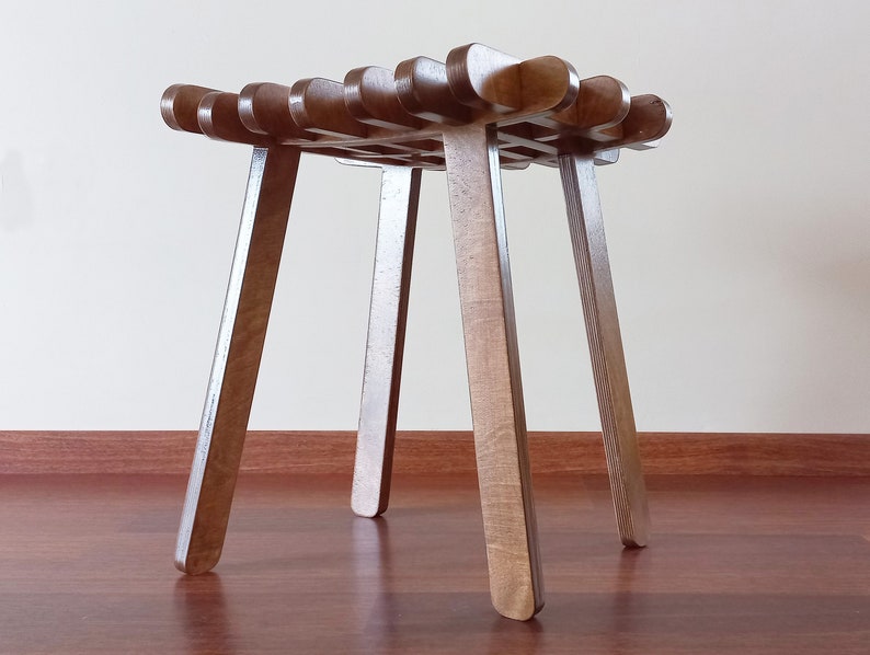 HAMAK Stool Wooden Stool MidCentury Stool CUSTOMIZABLE image 7