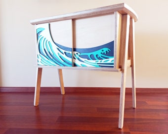 OCEAN SIDEBOARD | Customizable | Sliding Door Cabinet | Midcentury Modern | Scandinavian Furniture