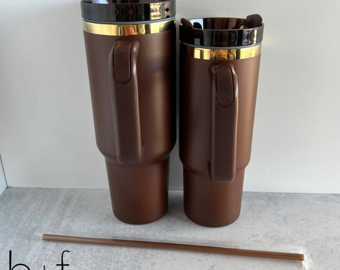40 OZ TUMBLER - CHECK BROWN main image 1