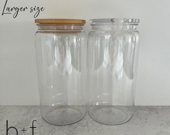 Please Read 16 oz Plastic Can Tumbler 2.0 with Lid and Straw - Perfect Canvas for UV DTF Wraps, Ready To Ship! WBB1
