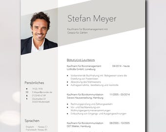 May include: A resume for Stefan Meyer, a German-speaking office manager with experience in accounting, bookkeeping, and customer service. The resume lists his work history, education, and language skills.