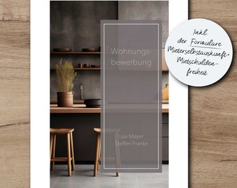 Templates for your apartment application. Pair. Word. Easy to fill out & overwrite. Increases your chances of success! FREE template.