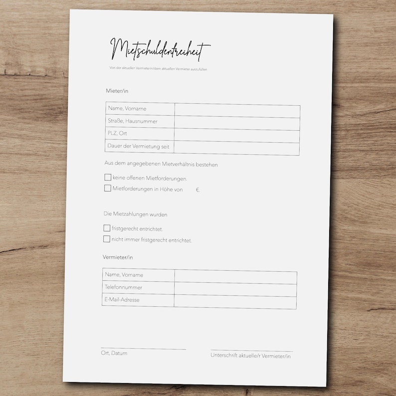 Templates for your apartment application as a single. Word. Easy to fill out and edit. Increase your chances of success FREE template. image 6