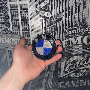 BMW Logo Kaput Üstü Arma Süs Komple Elmas Taşlı - (Renk Seçenekli) Car Ornament