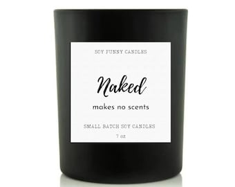 Unscented Soy Candle, Unscented Candle, Nontoxic Candles, Vegan Candle, Unscented candles, Vegan Candle Unscented