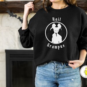 Hail Krampus Sweatshirt I Unisex I Gothic Christmas Sweatshirt I Perfect For Holiday and Dirty Santa Parties, and Gifts!