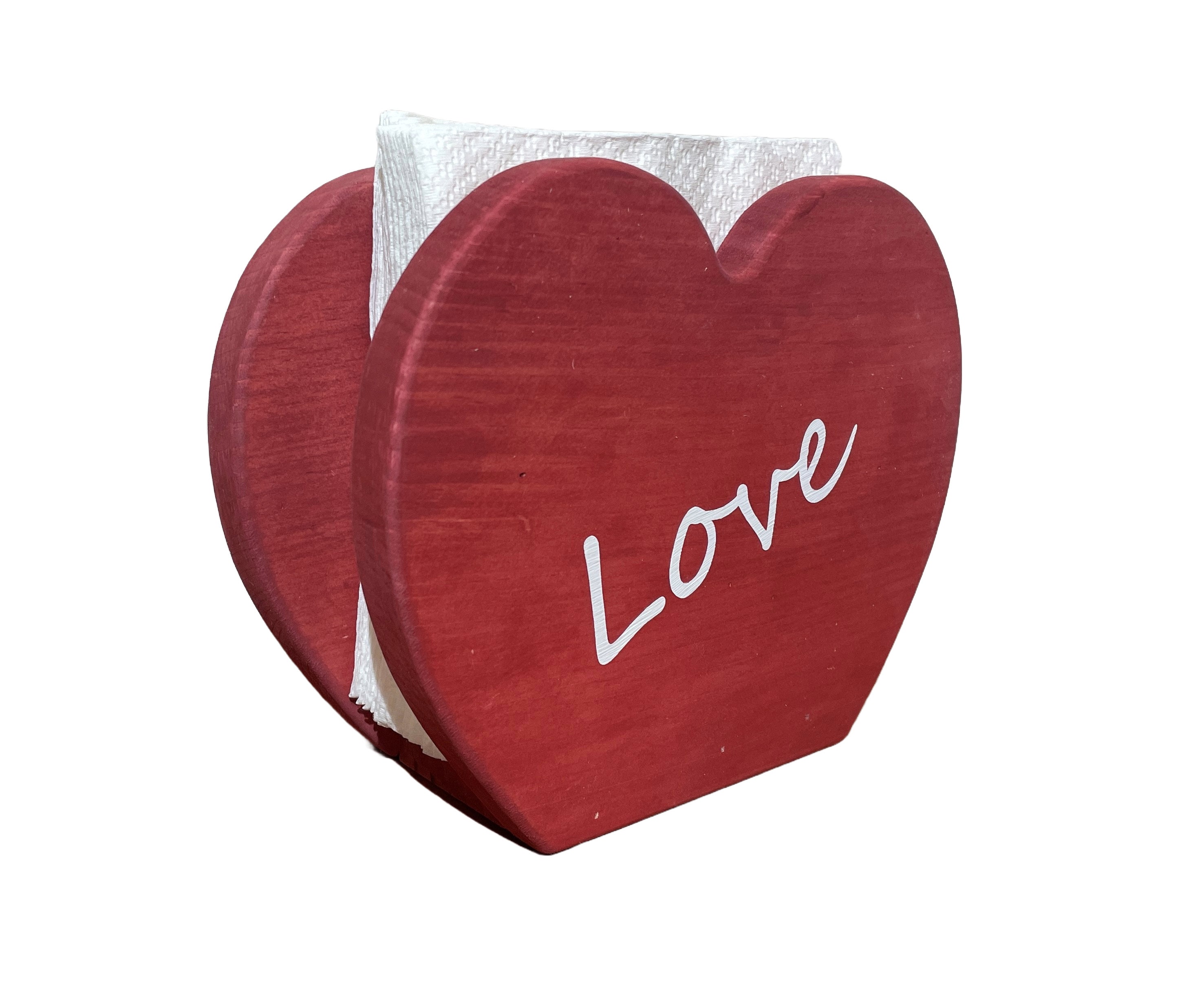 Rustic Wood Heart Ornaments, Set of 4, Hanging Valentine Wood Hearts,  Rustic Valentine Hearts, Distressed Hearts 