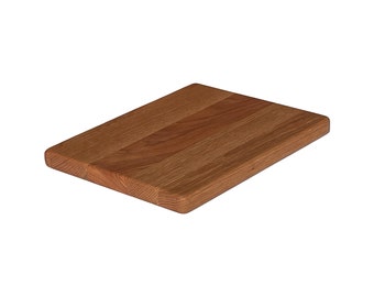 Handmade Red Oak Cutting Board: Solid Wood Bread & Cheese Board