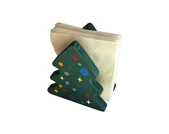 Handmade Christmas Tree Napkin Holder: Holiday Table Decor