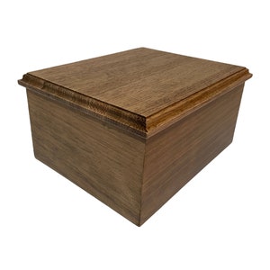 Small Wood Keepsake Storage box with removable lid