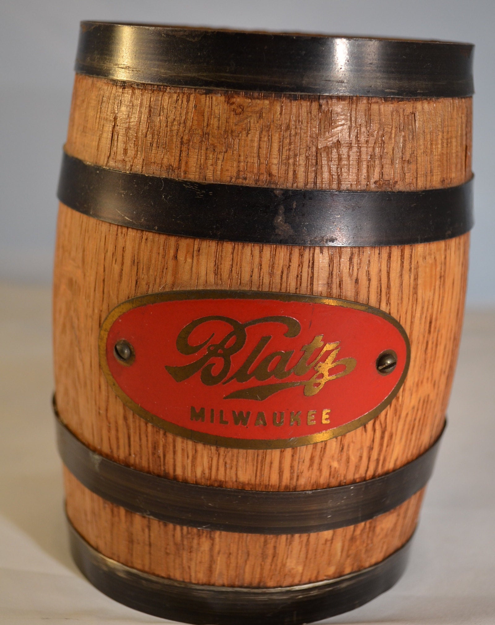 Vintage Blatz Beer Milwaukee Barrel Bank Etsy