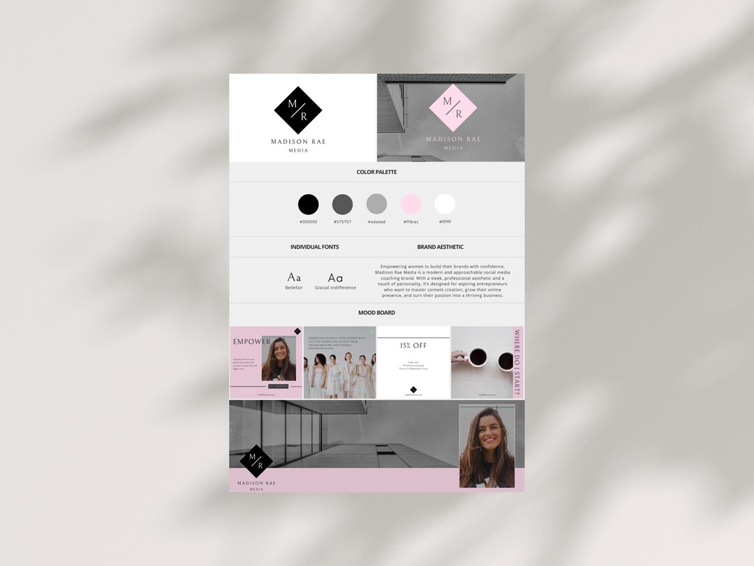 Mini Branding Kit With Custom Logo, Style Board | Small Business ...