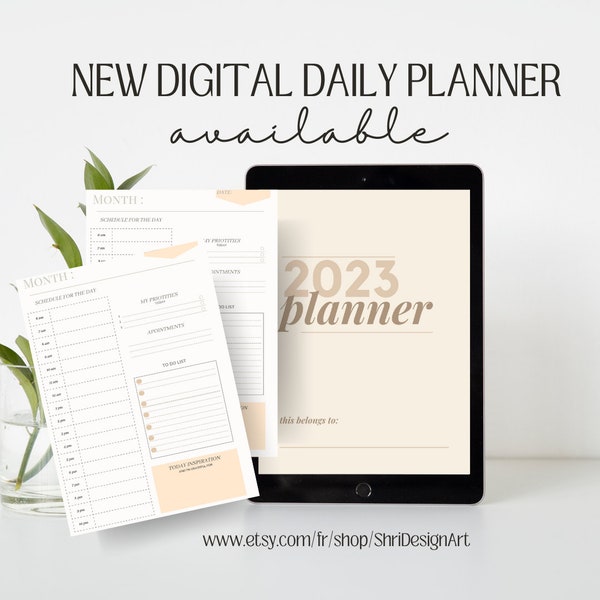 UNDATED Digital Daily Planner, MINIMALIST and Super Easy, iPad Planner and Buller Journal PDF