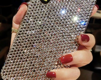 Quality Crystal iPhone Case Swarov Stones Gem Bling Shiny Sparkly Phone Cases Protective Cover Rhinestone
