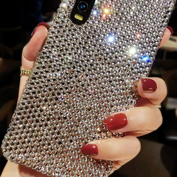 Quality Crystal iPhone Case Swarov Stones Gem Bling Shiny Sparkly Phone Cases Protective Cover Rhinestone