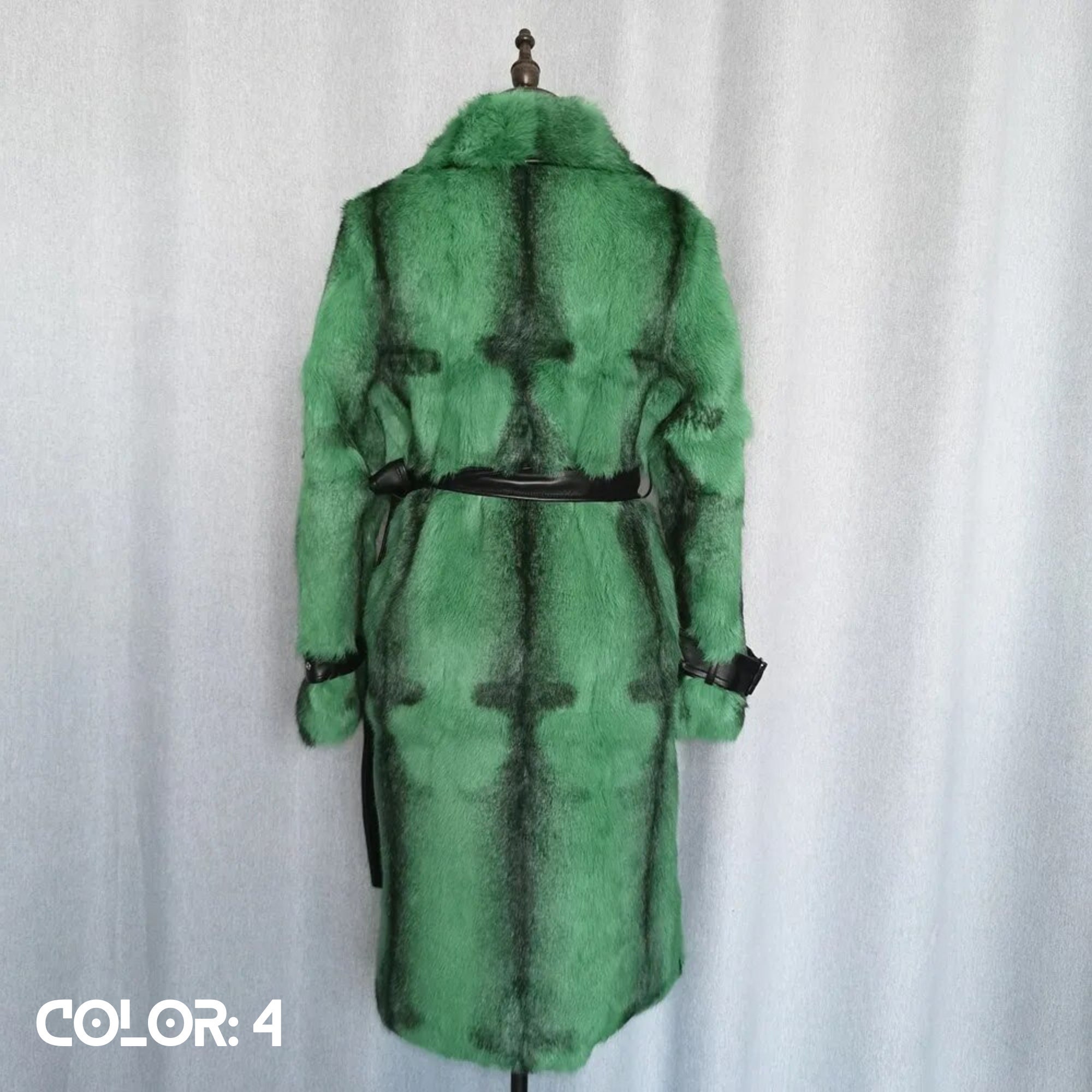 Genuine Rex Rabbit Natural Fur Coat Female Winter Jackets Fluffy Warm