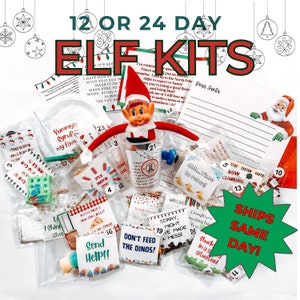 Elf Kits 12 & 24 Day 2023 | Elf Activites| Elf Props |Complete Elf Kits | Elf Accessories