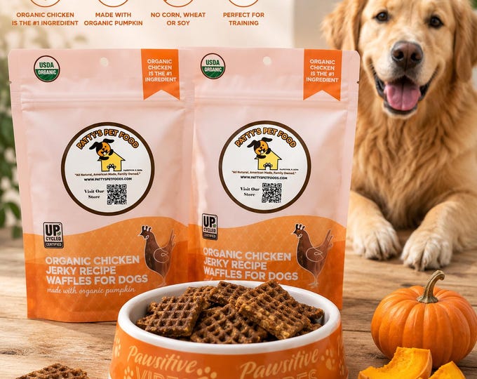 Organic Chicken & Pumpkin Dog Treats – Healthy Training Treats for Dogs