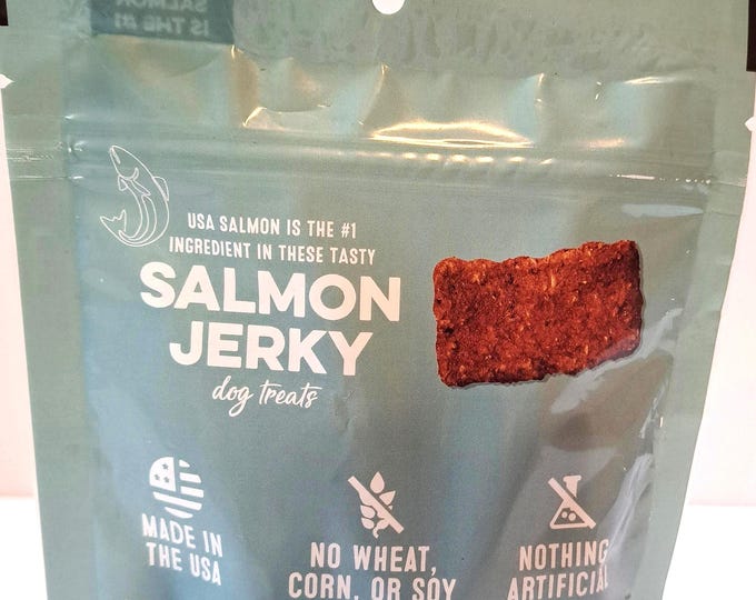 Wild-Caught Salmon Jerky Dog Treats – Natural Omega-3 Rich Snacks