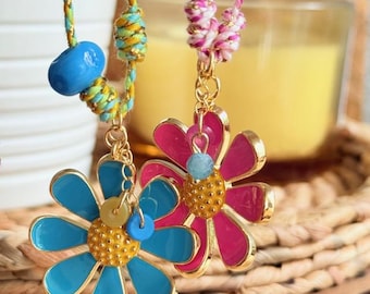 Colorful Fish Charm Necklace – Ocean Pendant on Adjustable Cord