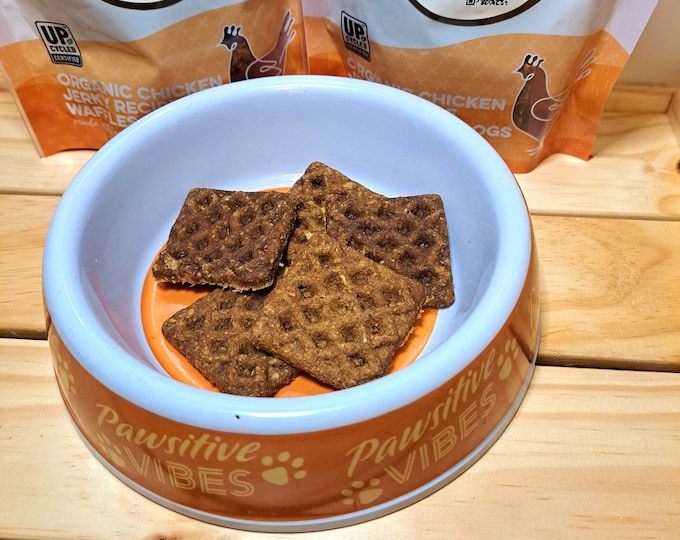 Organic Chicken & Pumpkin Jerky Dog Treats – Human Grade, Digestive Support