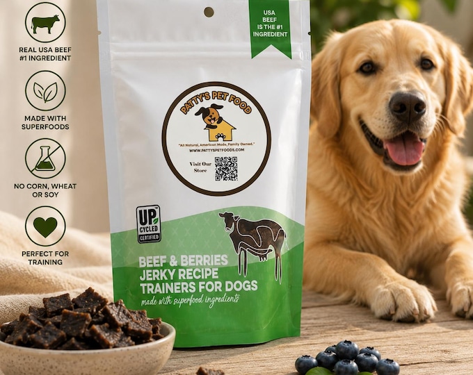 Beef & Berries Dog Treats, High-Protein Training Treats