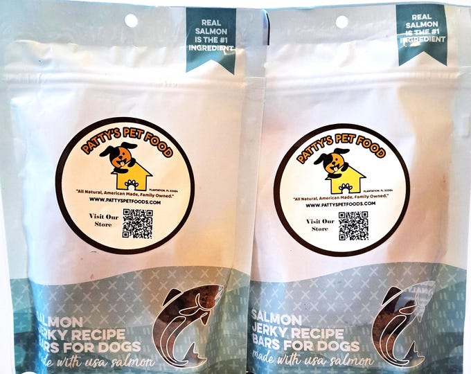 Wild Caught Salmon Jerky Dog Treats – Human Grade, Grain Free, Healthy Rewards