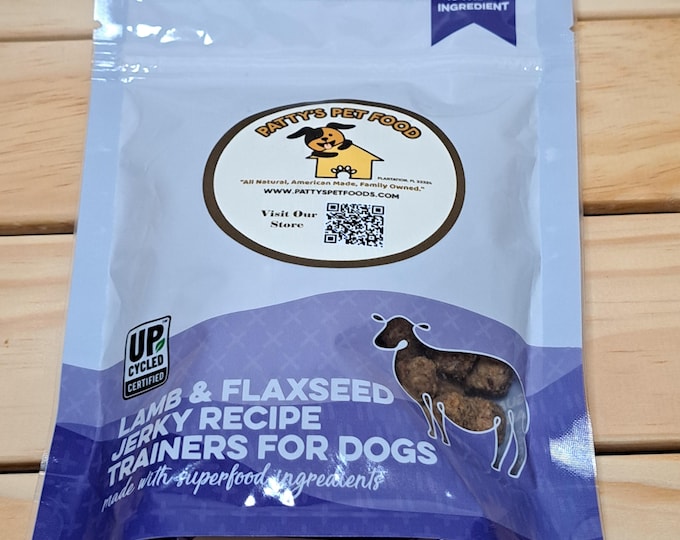 Lamb & Flaxseed Jerky Dog Treats – Human Grade, Training Treats