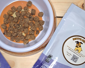 Lamb Jerky Dog Treats | All-Natural Lamb and Flaxseed Recipe Dog Treats | Dog Training Treats