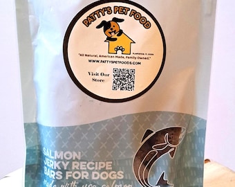 Wild Caught Salmon Jerky Dog Treats – Human Grade, Grain Free, Healthy Rewards