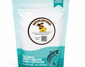 Wild-Caught Salmon Jerky Dog Treats | Human-Grade Grain-Free Dog Treats