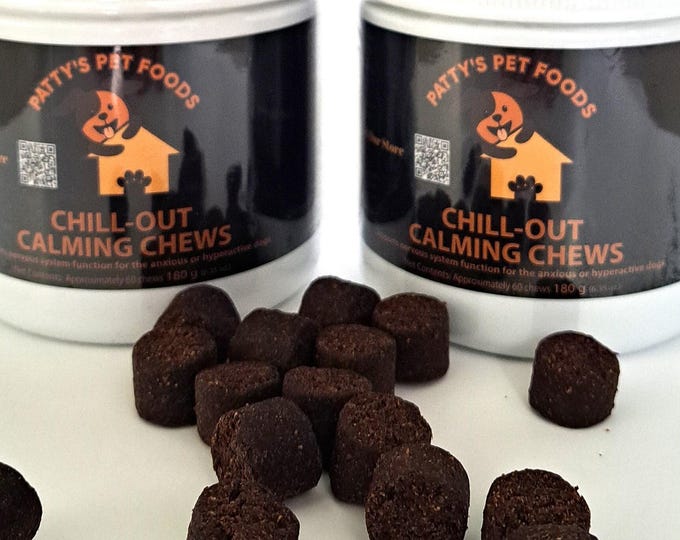 Chill-Out Calming Chews for Anxious Pups | 60 Count Beef Liver Soft Chews