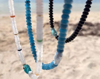 Handmade Beaded Beach Necklace – Ocean-Inspired Summer Jewelry for Women