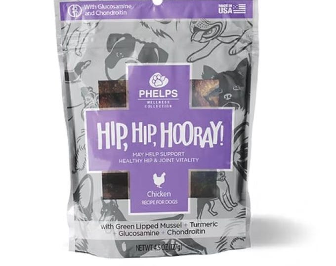 Hip Hip Hooray! Hip & Joint Support Chicken Dog Treats – Phelps Wellness Collection