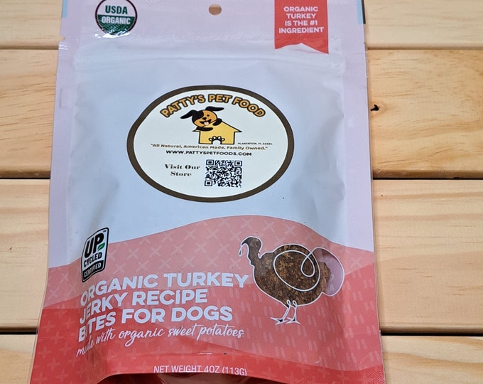 Organic Turkey & Sweet Potato Jerky Dog Treats – Human Grade