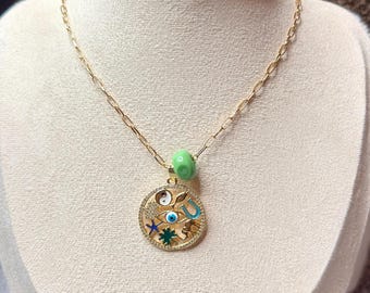 Mystic Charms 18K Gold Plated Paper Clip Chain | Minimalist Link Necklace