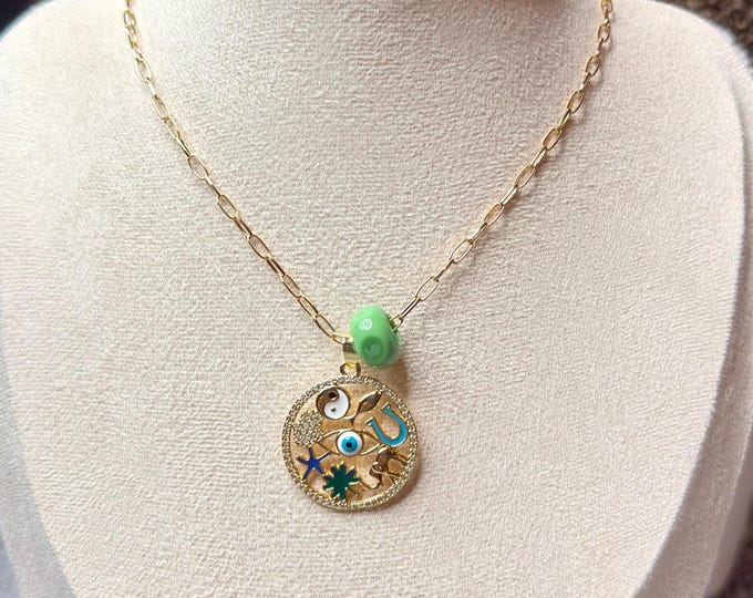Mystic Charms 18K Gold Plated Paper Clip Chain | Minimalist Link Necklace