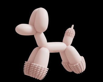Balloon Dog Chew Toy – Gentle, Interactive Fun for Small Dogs & Puppies