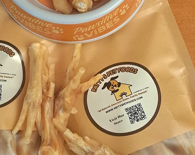 Dehydrated Chicken Feet Dog Treats – Collagen, Joint & Dental Support, Grain-Free