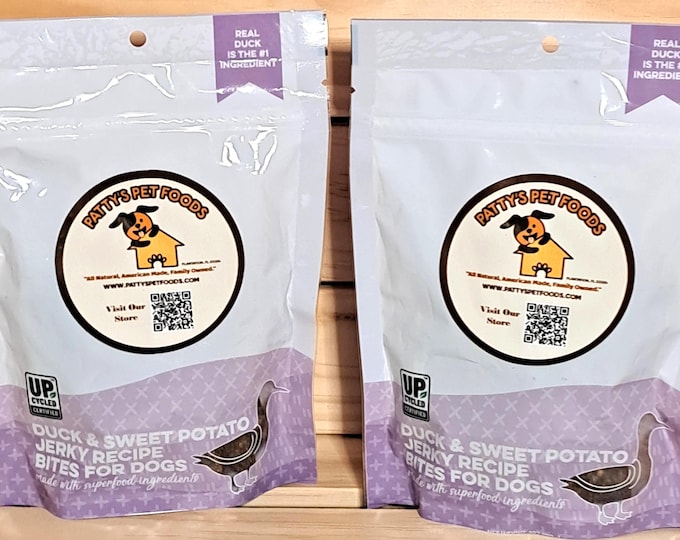 Pooch Perfect Duck and Sweet Potato Jerky Treats for Dogs High-Protein Premium Dog Snacks