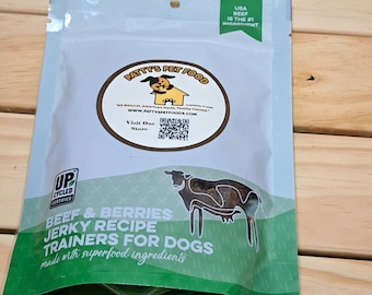 Pooch Perfect Beef & Berries Jerky Dog Treats – Pamper Your Pooch with Healthy, High-Protein Treats!