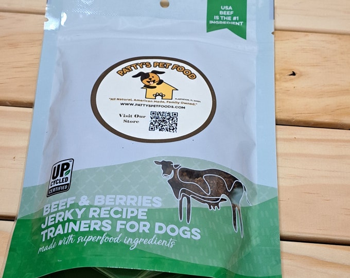 Pooch Perfect Beef & Berries Jerky Dog Treats – Pamper Your Pooch with Healthy, High-Protein Treats!