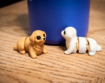 Baby Golden Retriever Fidget Toy/Keychain