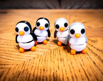 Tiny Penguin Fidget Toy, Keychain